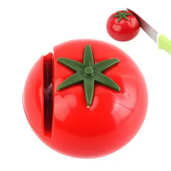 Точилка для куттера Мини-кухонные точилки Керамическая точилка в форме помидора Ручной инструмент для заточки милых забавных кухонных гаджетов