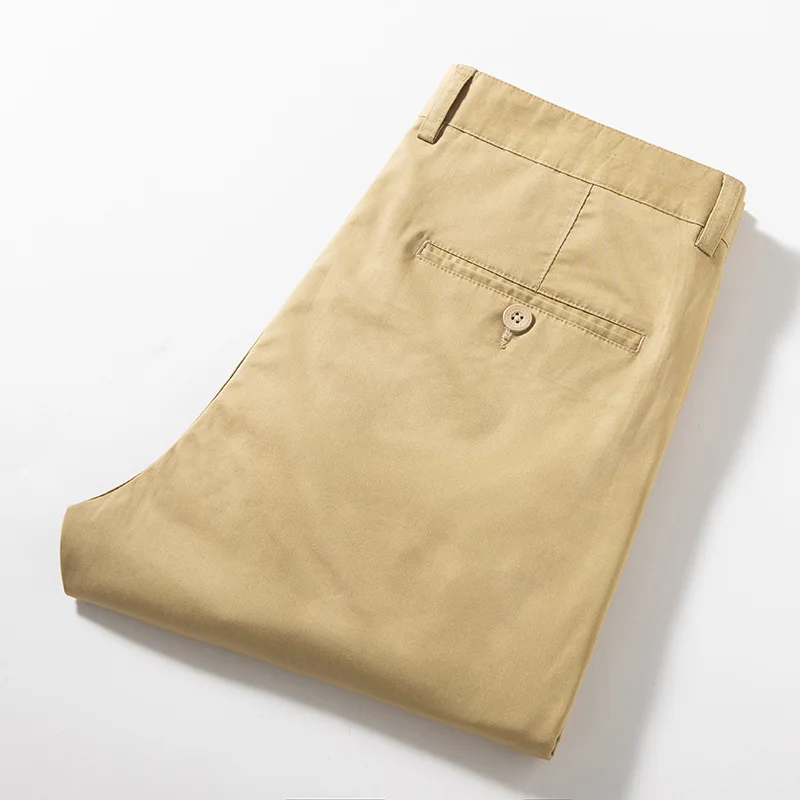 2023 Мужская весенне осенняя мода Деловые повседневные Длинные брюки Костюмные брюки Мужские эластичные прямые официальные брюки плюс большой размер 30-405