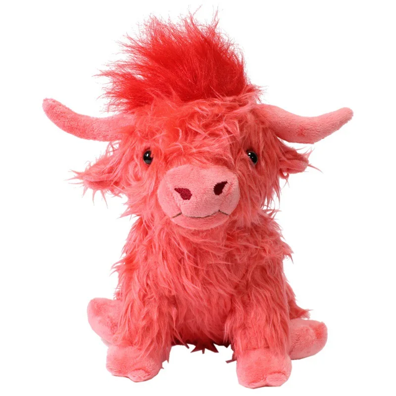 25 см 6 Стиль Имитация горной коровы Плюшевая кукла-животное Мягкая плюшевая горная корова Крупный рогатый скот плюшевая игрушка для малышей подарочная игрушка для малышей2