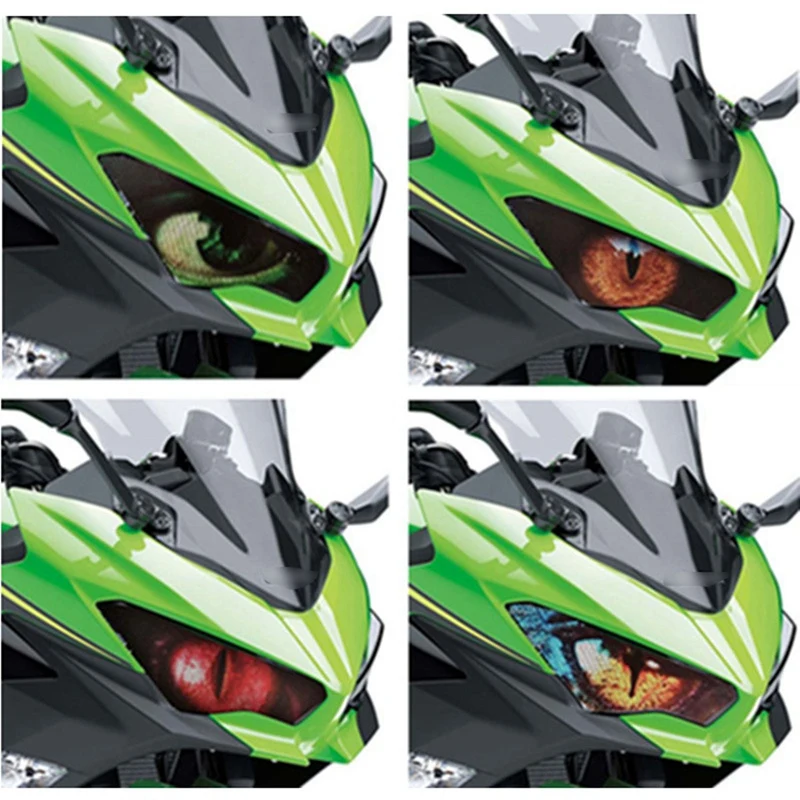 4X наклейка для защиты фар мотоцикла, наклейка для глаз, наклейка для тела Kawasaki Ninja 250 Ninja 400 2018-2019 A4