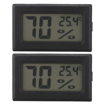2X мини цифровой ЖК-термометр Гигрометр Датчик измерения влажности и температуры