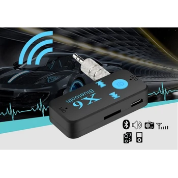 3,5 мм Аудио Адаптер Bluetooth 5,0 Беспроводной Телефон AUX Аудио MP3 Автомобильный стереомузыкальный приемник Адаптер для автомобильных наушников Колонки для телевизора