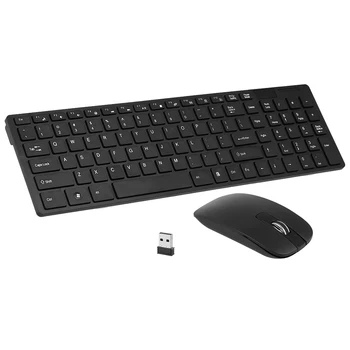 K-06 Беспроводная клавиатура и мышь 2.4G Комбинированная компьютерная клавиатура с мышью Plug and Play для ноутбука