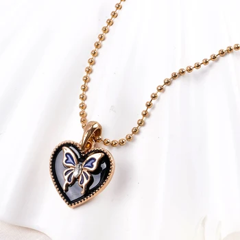 Makersland Женское ожерелье с бабочкой, Подарок для Романтической Леди, Оптовая Продажа Модного ожерелья с подвеской в виде Бабочки для женщин, Ювелирные изделия
