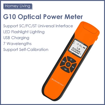 Волоконно-оптический Измеритель Мощности G10 Оптический Тестер Для тестирования сетевого кабеля OPM Светодиодное Освещение VFL Зарядка через USB
