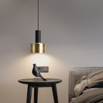 геометрический подвесной светильник современный светодиодный декоративный подвесной светильник современный мини-бар стеклянная коробка светильник винтажная лампочка лампа кухонный светильник