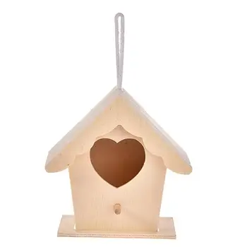 Деревянный птичий домик-гнездо, креативное Настенное Деревянное Уличное Птичье гнездо, Деревянная коробка для домашних животных, Аксессуары для Дропшиппинга