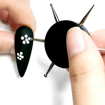Дисковые инструменты для точечного маникюра, инструменты для точечного маникюра с 6 головками, инструменты для точечного рисования ногтей, точечная ручка для точечного рисования ногтей