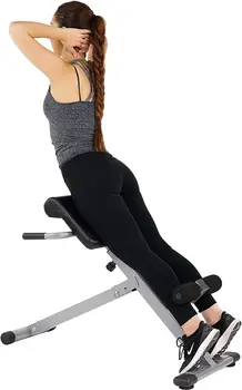 Здоровье и фитнес 45-Градусный стул для гиперэкстензии с регулируемой высотой и спинкой, для тренировок ягодичных мышц, подколенного сухожилия и пресса Складной Йогин