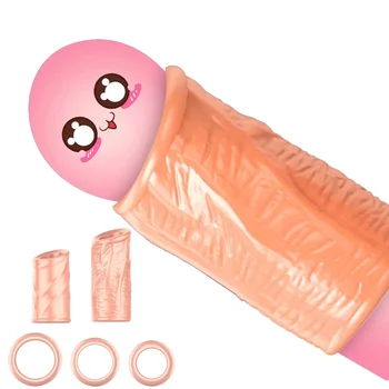 Коррекция крайней плоти для мужчин, 5 Шт./компл., Дышащее кольцо для пениса, устройство для мужского целомудрия, секс-игрушки для задержки эякуляции, кольцо для члена