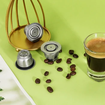 кофейная чашка i Cafilas из нержавеющей стали, Многоразовая замена кофейной капсулы для Nespresso Pod Hammer Refiller