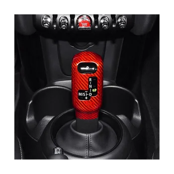 Крышка Ручки Переключения Передач Автомобиля Mini Cooper F54 F55 F56 F57 F60 2020-2023 Countryman Наклейка Из Настоящего Углеродного Волокна (Черный)