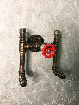 Металлические крючки в индустриальном стиле для винтажных и ностальгических водопроводных труб, крючки для подвешивания одежды и шляп на стену.