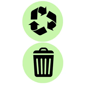 Наклейка для переработки мусора, наклейки с логотипом, для сортировки отходов, контейнер для мусора из ПВХ