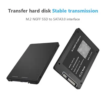 Портативный адаптер SSD Mobile M.2 NGFF для жесткого диска SATA 3,0 2,5 дюйма, футляр для жесткого диска, коробка