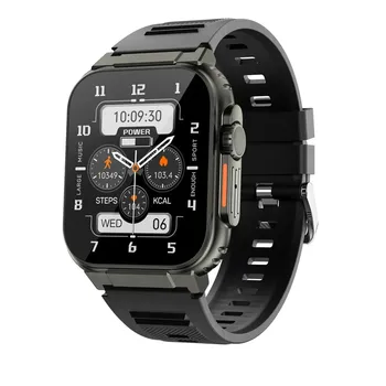 Смарт-часы A70 для мужчин с функцией Bluetooth, местный музыкальный плеер, 1,96-дюймовый пульсометр, монитор артериального давления, спортивные Фитнес-женские умные часы