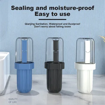 Ящик для хранения зубных щеток для путешествий, прочный легкий футляр для хранения зубной пасты для домашних путешествий