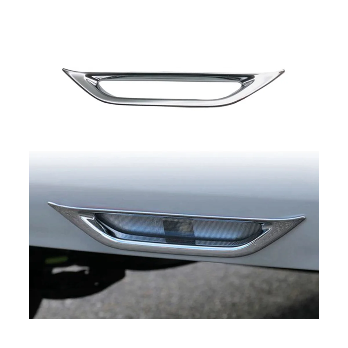 Автомобильный Хромированный задний бампер, противотуманные фары, Декоративные наклейки для Toyota AQUA 2021 20221
