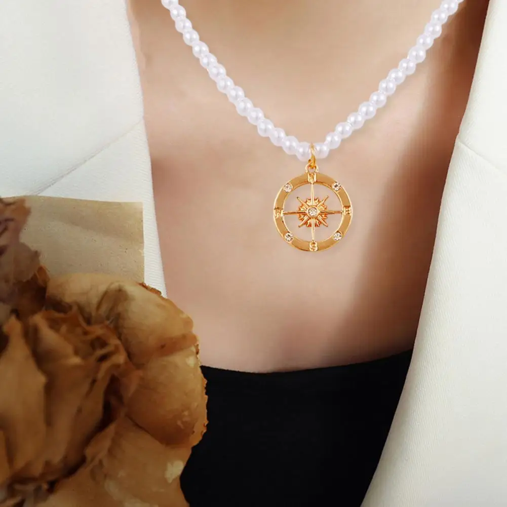 Женское простое ожерелье с цепочкой в виде сердца, Модные украшения из искусственного жемчуга Для женщин, Чокеры, Аксессуары, Подарок подруге на день рождения0