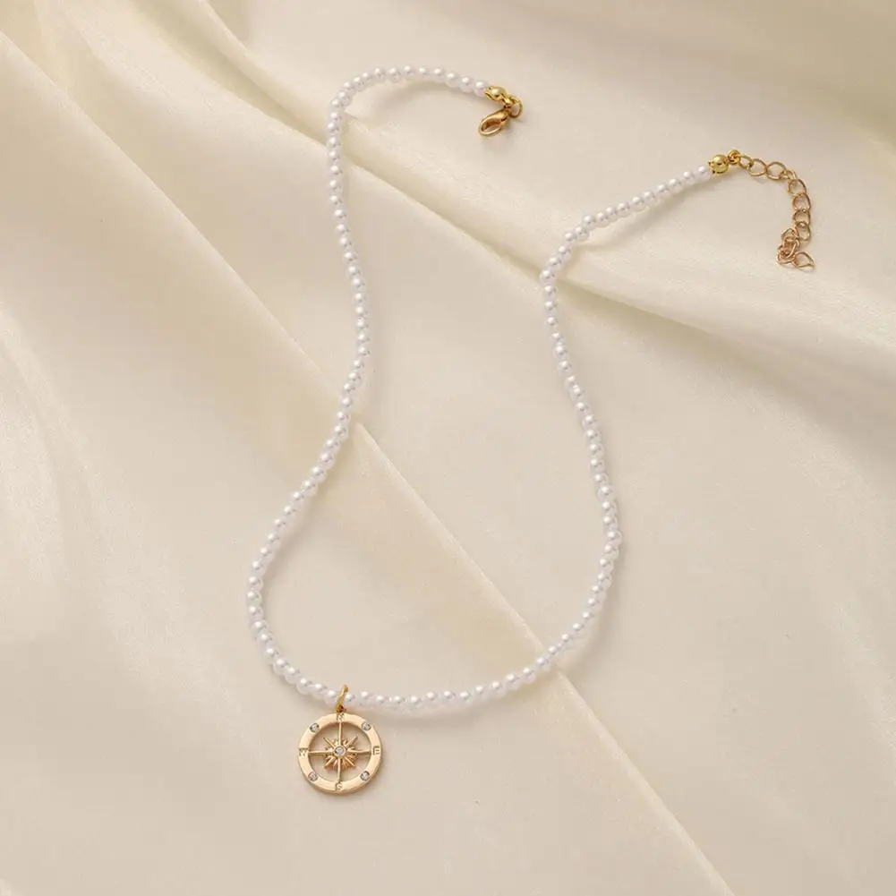 Женское простое ожерелье с цепочкой в виде сердца, Модные украшения из искусственного жемчуга Для женщин, Чокеры, Аксессуары, Подарок подруге на день рождения2