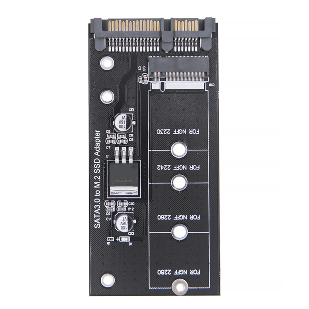 Конвертер SSD M2 в SATA3.0 22-контактный Преобразователь платы Адаптера Поддержка NGFF 2230 2242 M2 SSD Поддержка NGFF 2260 2280 M2 SSD0