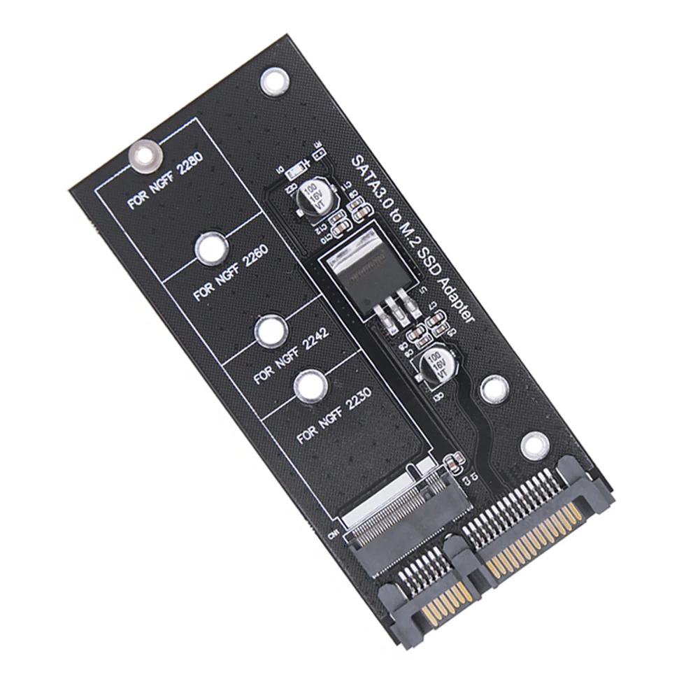 Конвертер SSD M2 в SATA3.0 22-контактный Преобразователь платы Адаптера Поддержка NGFF 2230 2242 M2 SSD Поддержка NGFF 2260 2280 M2 SSD1