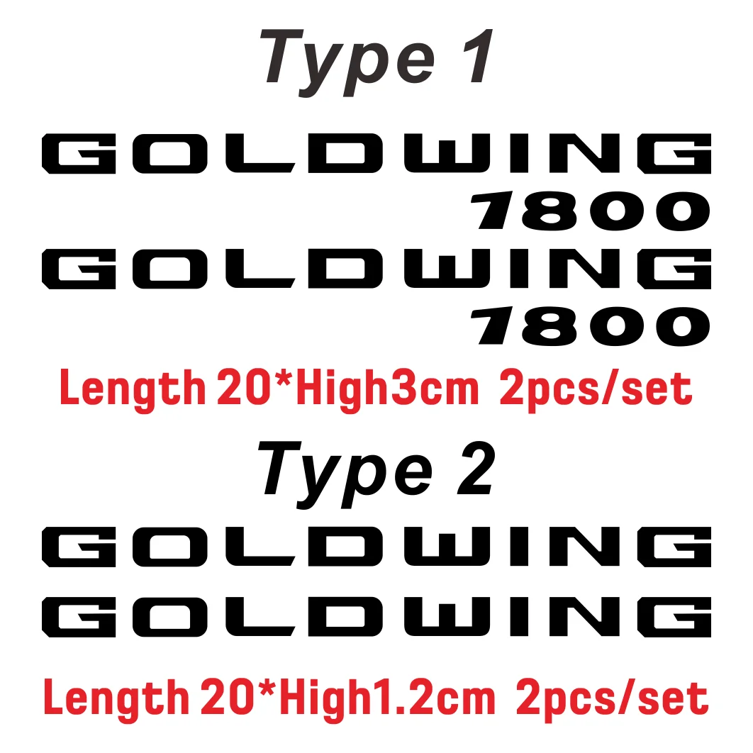 Наклейка на мотоцикл Goldwing GL1800 Аксессуары 2022 Водонепроницаемая наклейка для Honda Gold Wing GL 1800 1500 2000-2021 2018 2019 20205
