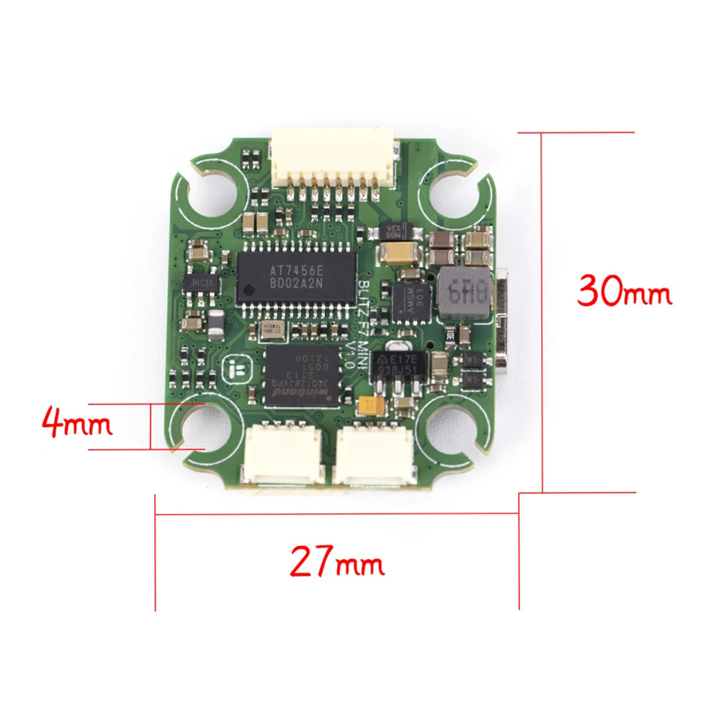 Экранный контроллер полета iFlight BLITZ Mini F7 (BMI270) с блоком управления BLITZ E55A 4в1 ESC DShot150/300/600 2- 6S для гоночного дрона RC FPV3